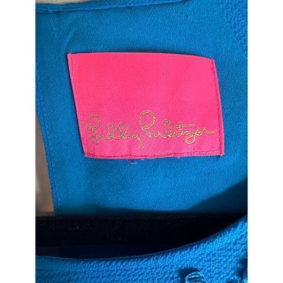 Lilly Pulitzer Leni‎ Dress in Mr. Peacock Blue Small - Picture 3 of 6